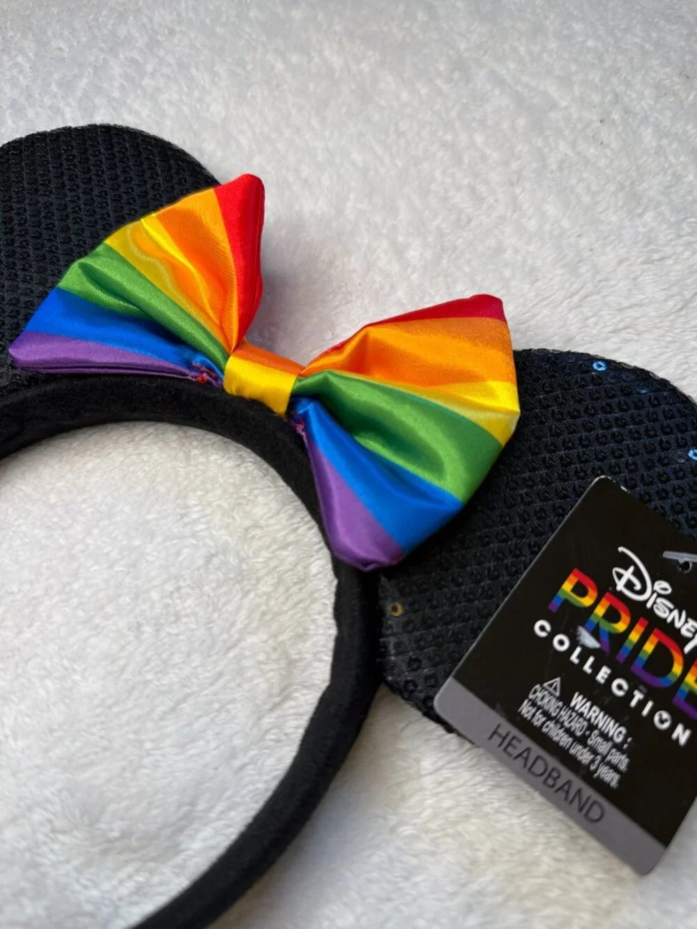 Disney Pride Collection Rainbow Minnie Mouse Ears Headband NWT - Picture 4 of 4